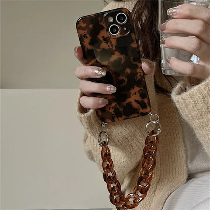 Vintage Style Color Block Silica Gel   Phone Cases