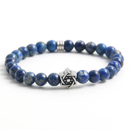 Wholesale Jewelry Vintage Style Commute Hexagram 304 Stainless Steel Natural Stone Beaded Handmade Bracelets