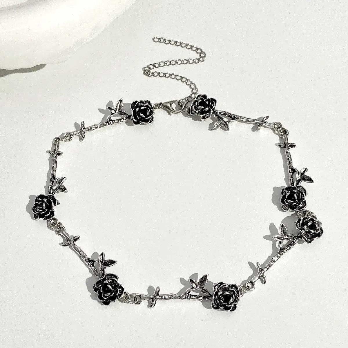 Vintage Style Cool Style Flower Alloy Patchwork Women'S Choker