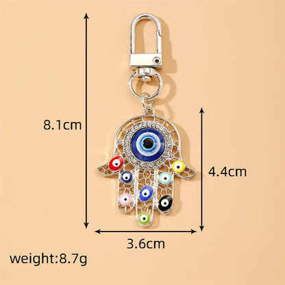 Vintage Style Devil'S Eye Alloy Keychain