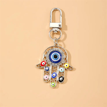 Vintage Style Devil'S Eye Alloy Keychain