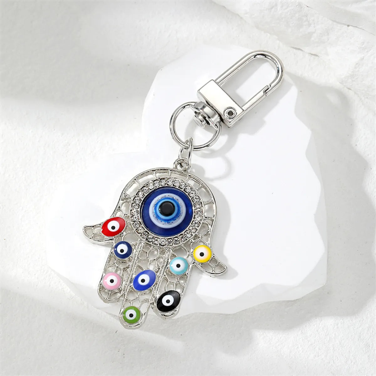 Vintage Style Devil'S Eye Alloy Keychain