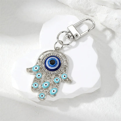 Vintage Style Devil'S Eye Alloy Keychain