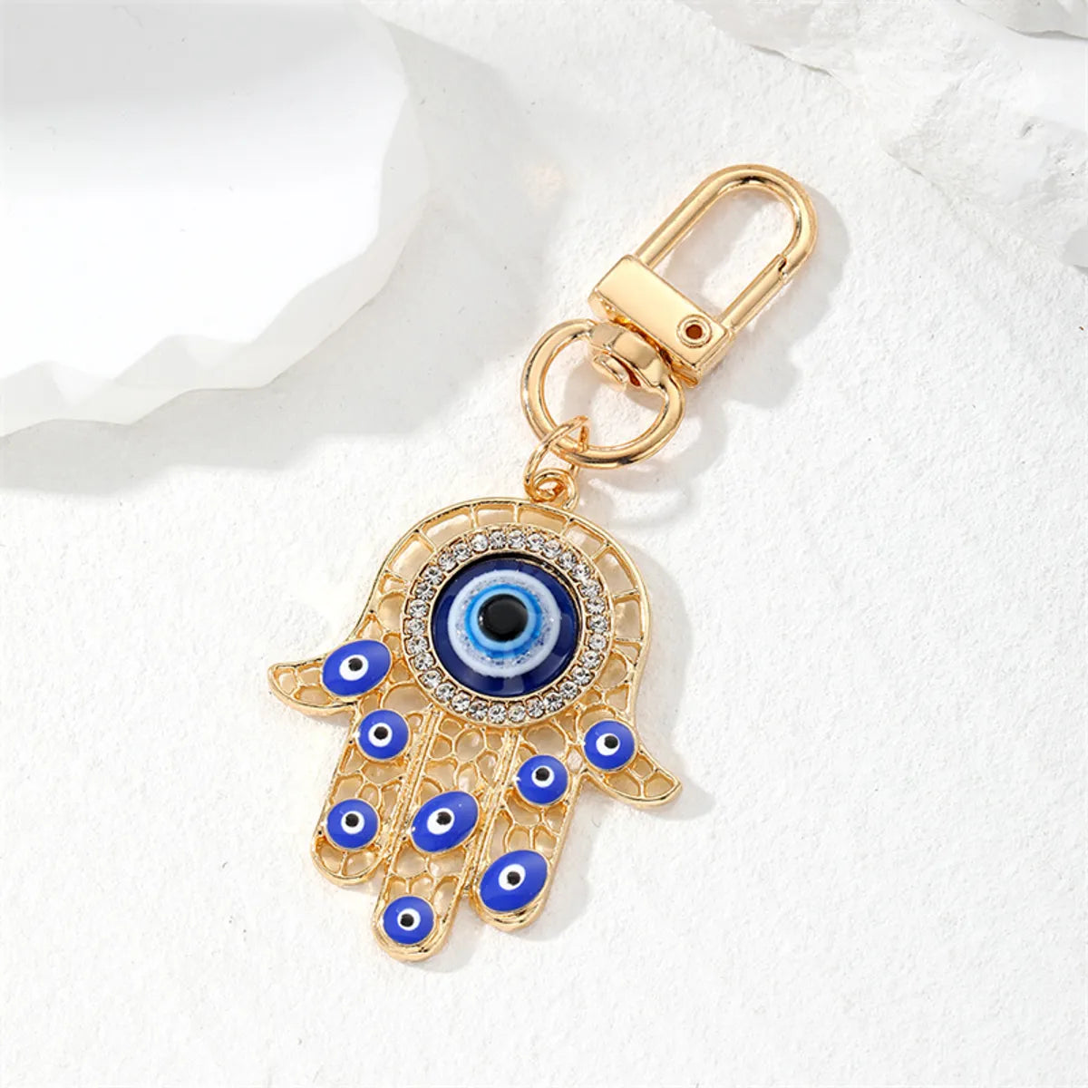 Vintage Style Devil'S Eye Alloy Keychain