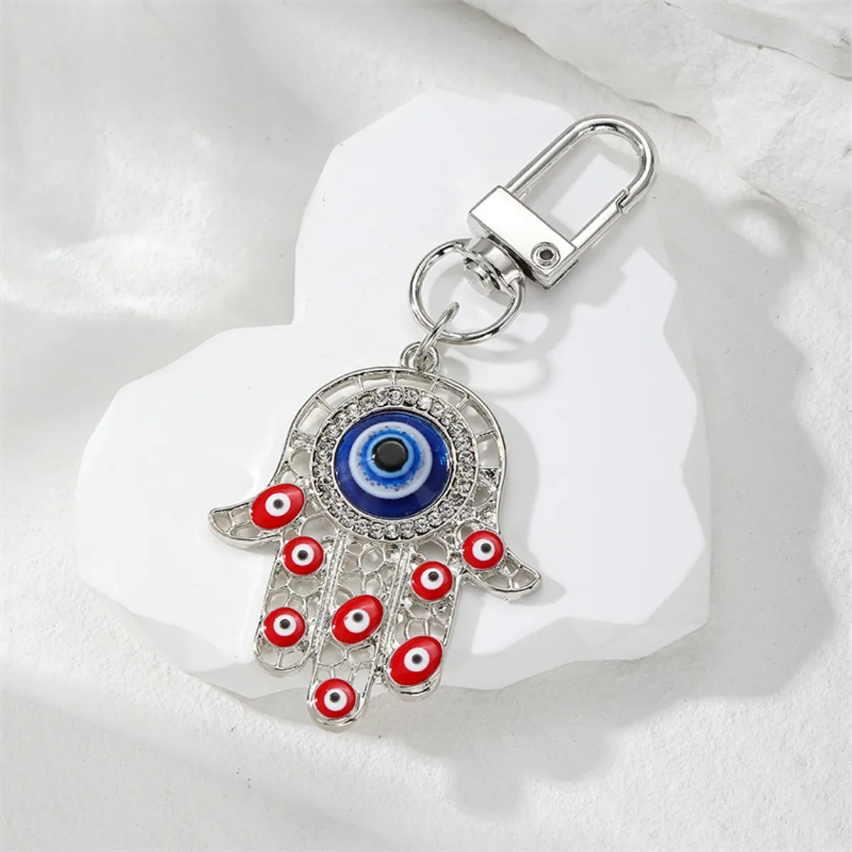 Vintage Style Devil'S Eye Alloy Keychain