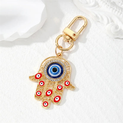 Vintage Style Devil'S Eye Alloy Keychain