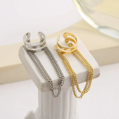 Wholesale Jewelry Vintage Style C Shape Alloy Plating Earrings