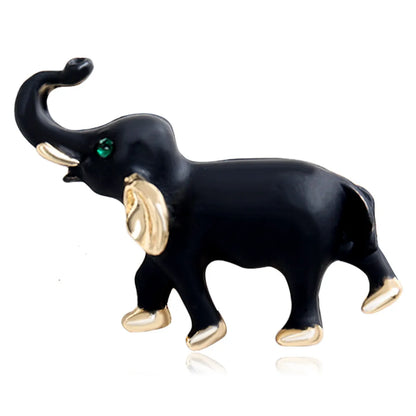 Vintage Style Elephant Alloy Plating Unisex Brooches