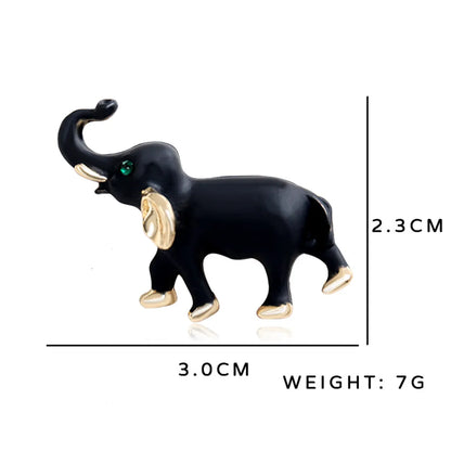 Vintage Style Elephant Alloy Plating Unisex Brooches