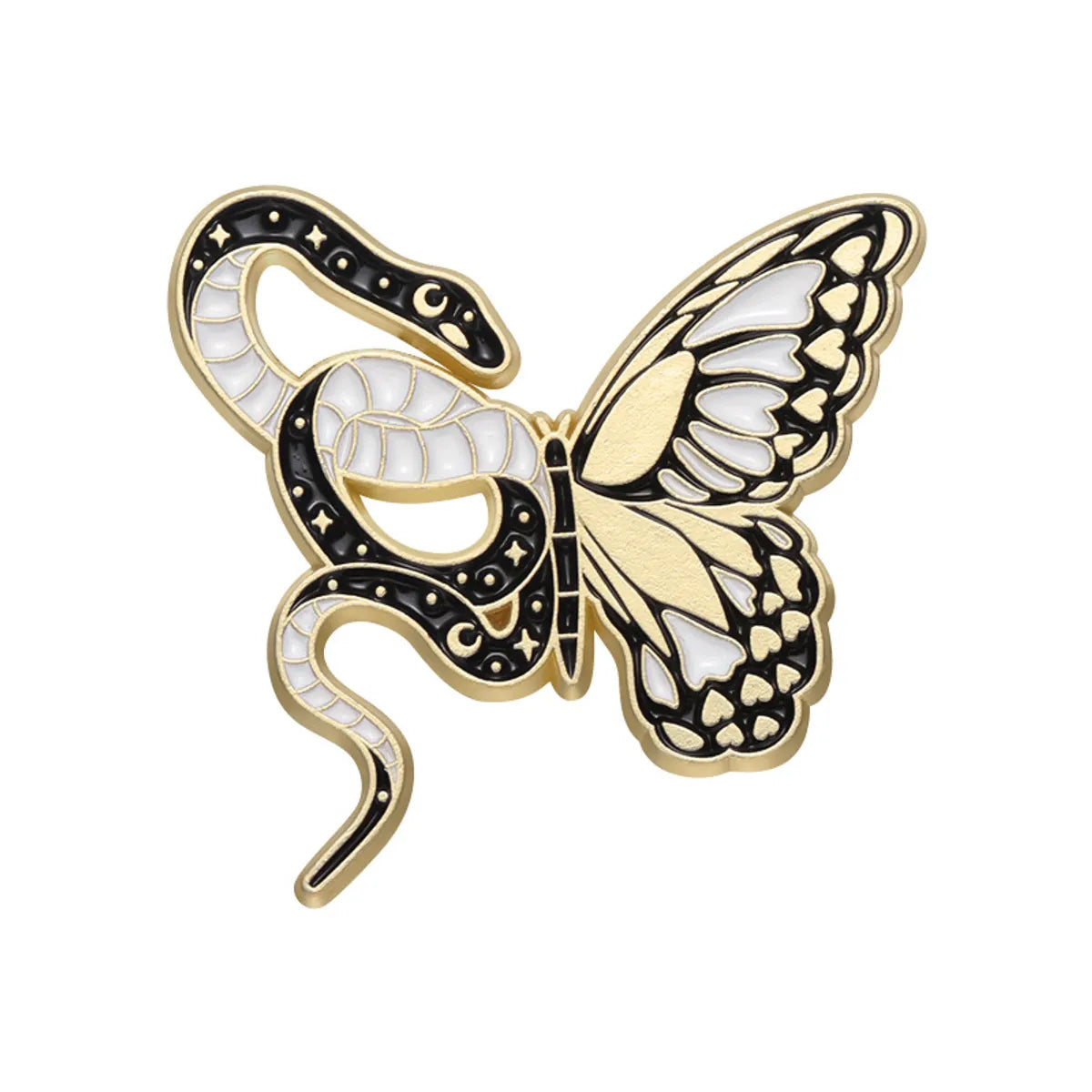 Vintage Style Flower Snake Butterfly Alloy Plating Unisex Brooches