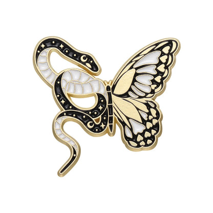 Vintage Style Flower Snake Butterfly Alloy Plating Unisex Brooches