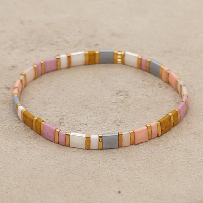 Vintage Style Geometric Mixed Materials Wholesale Bracelets