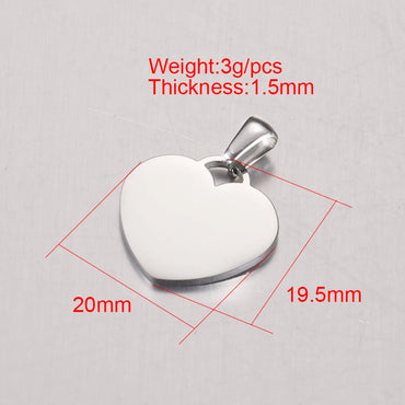 1 Piece Stainless Steel Plating Polished Pendant