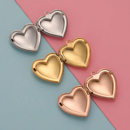 1 Piece Stainless Steel None 18K Gold Plated Rose Gold Plated Heart Shape