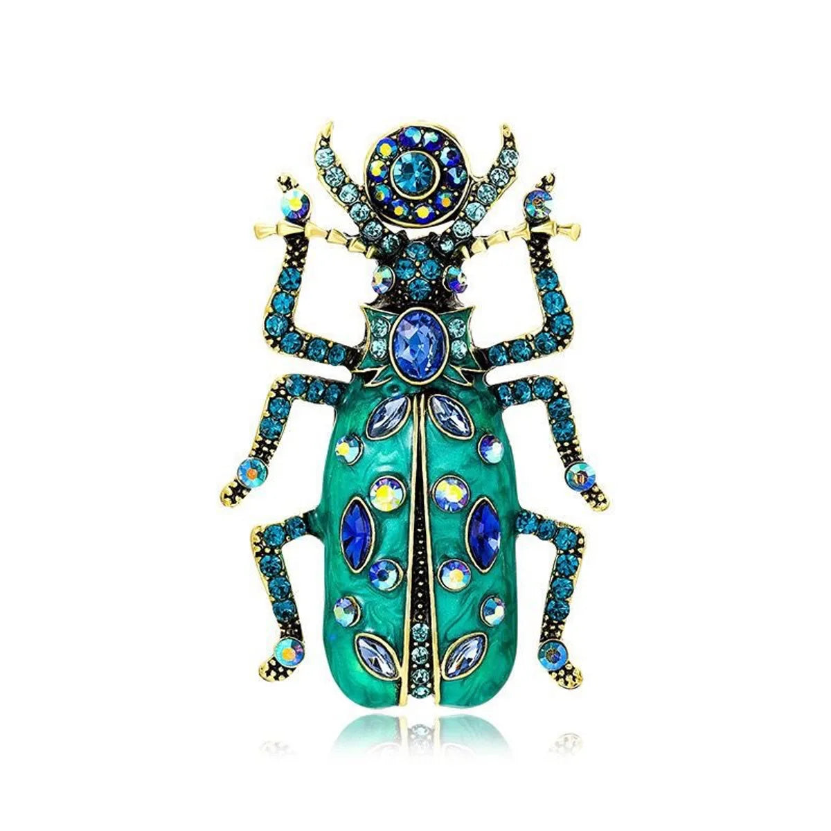 Vintage Style Insect Alloy Plating Inlay Rhinestones Women'S Brooches 1 Piece