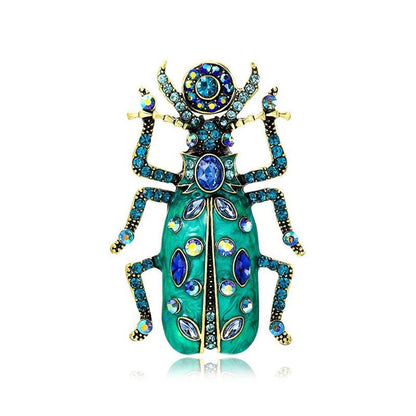 Vintage Style Insect Alloy Plating Inlay Rhinestones Women'S Brooches 1 Piece