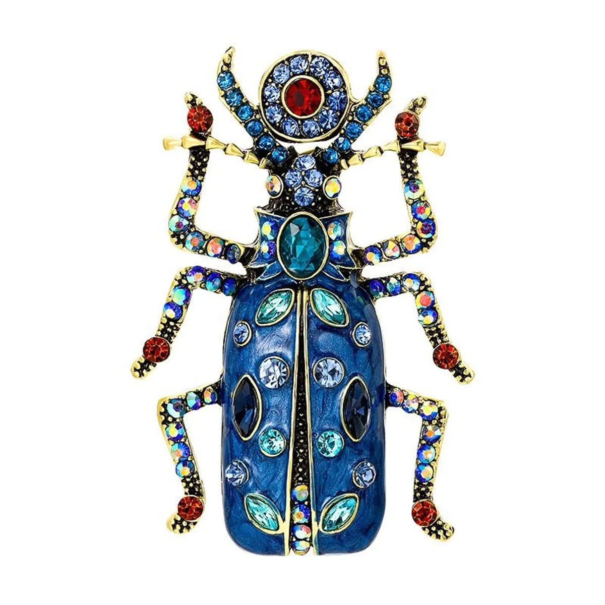 Vintage Style Insect Alloy Plating Inlay Rhinestones Women'S Brooches 1 Piece