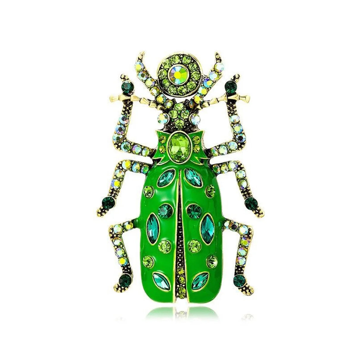 Vintage Style Insect Alloy Plating Inlay Rhinestones Women'S Brooches 1 Piece