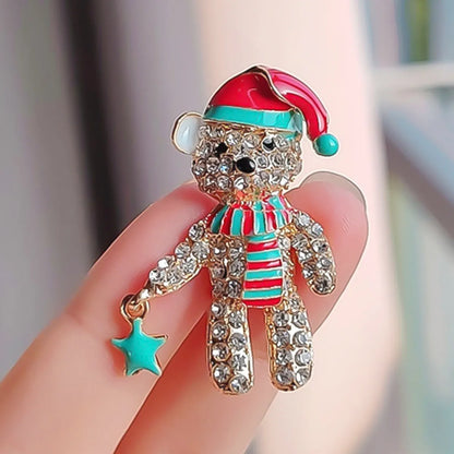 Vintage Style Shiny Geometric Animal Cartoon Character Alloy Inlay Gem Rhinestones Unisex Brooches