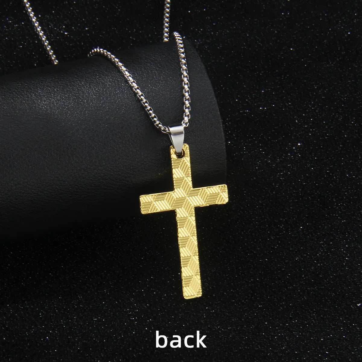 Vintage Style Simple Style Commute Cross 201 Stainless Steel Zinc Alloy Gold Plated Unisex Pendant Necklace