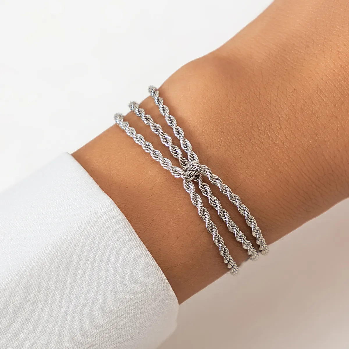 Vintage Style Simple Style Irregular Lines Iron Irregular Chain Women'S Bracelets