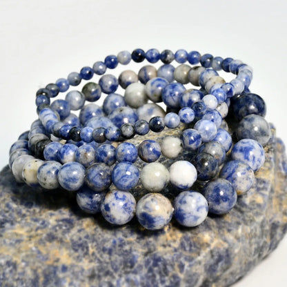 Vintage Style Simple Style Round Dots Natural Stone Beaded Unisex Bracelets