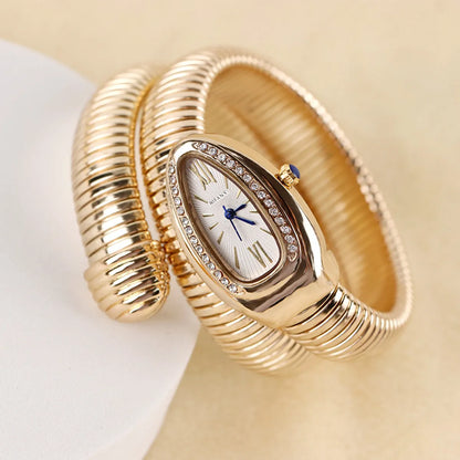 Vintage Style Snake Quartz Women'S Watches