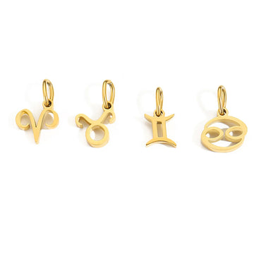 1 Piece Stainless Steel 14K Gold Plated Solid Color