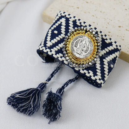 Vintage Style Streetwear Religion Rope Wholesale Drawstring Bracelets