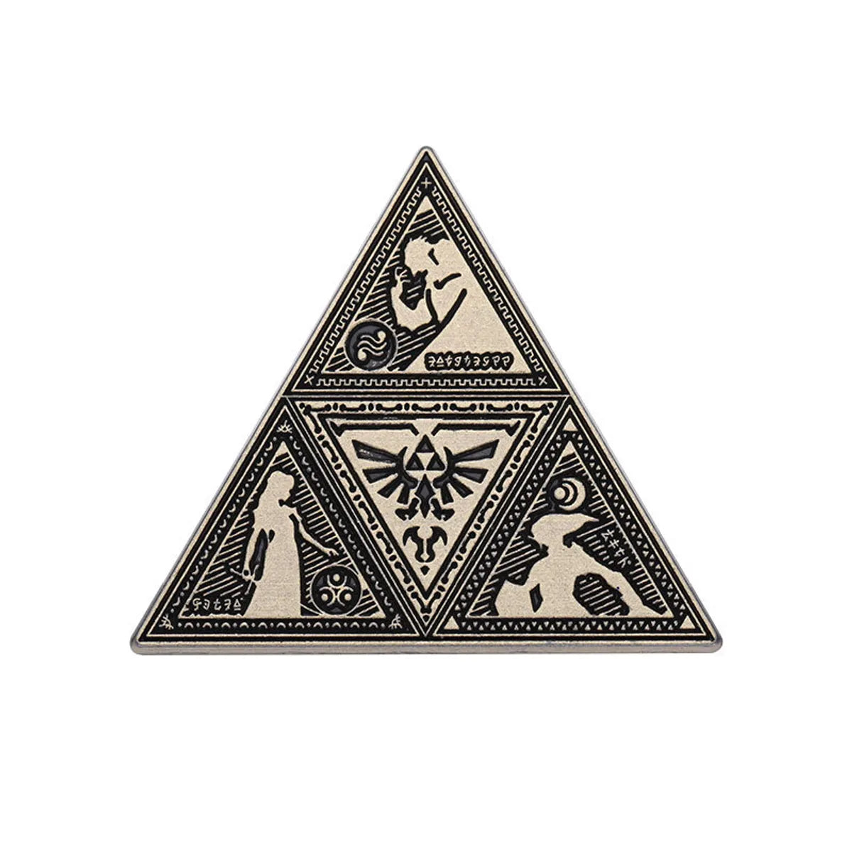 Vintage Style Triangle Alloy Plating Unisex Brooches