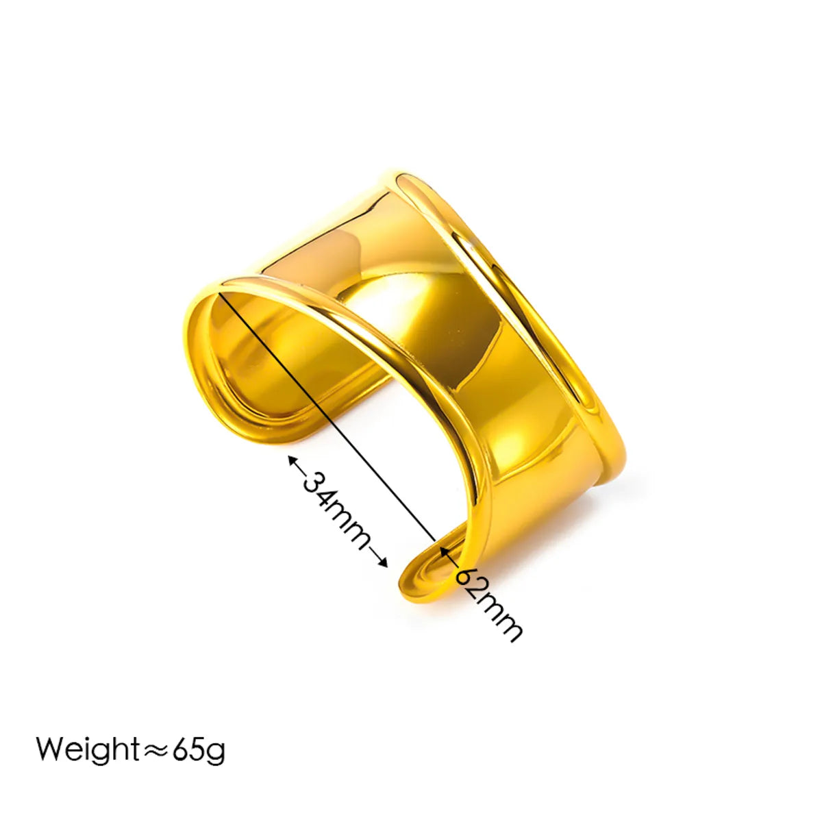 Vintage Style Waves 304 Stainless Steel 18K Gold Plated Bangle In Bulk