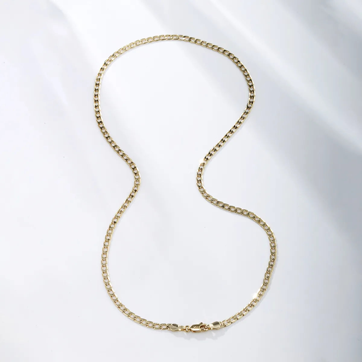 Vintage Style Xuping Geometric Alloy Copper Alloy Plating Chain 14k Gold Plated Men's Necklace