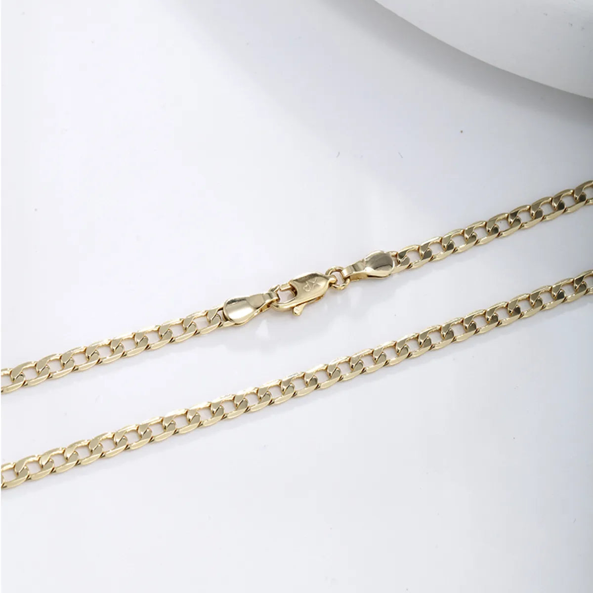 Vintage Style Xuping Geometric Alloy Copper Alloy Plating Chain 14k Gold Plated Men's Necklace