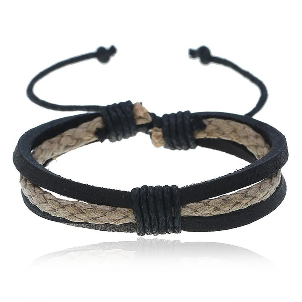 Vintage Woven Leather Bracelet Simple Men And Women Jewelry Bracelet