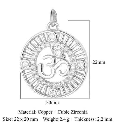 1 Piece Copper Zircon 18K Gold Plated Cross Angel