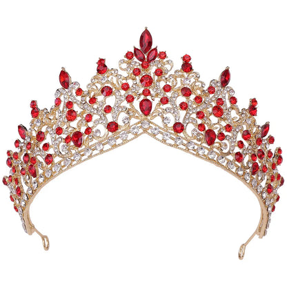 Water Droplets Alloy Inlay Rhinestones Crown