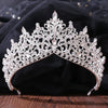 Water Droplets Alloy Inlay Rhinestones Crown