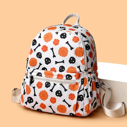 Waterproof Skull Casual Travel School Backpack