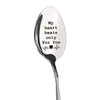 Wedding Valentine'S Day Gifts Stainless Steel Long Handle Spoon Household Wholesale