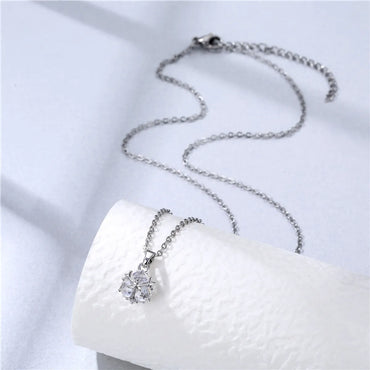 Wholesale 1 Piece Artistic Hairball Stainless Steel Titanium Steel 18k Gold Plated Gold Plated Zircon Pendant Necklace