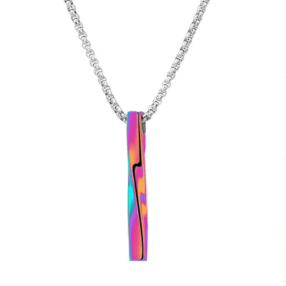 Cool Style Geometric Stainless Steel Plating 14k Gold Plated Pendant Necklace