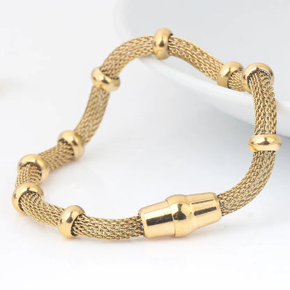 Wholesale Basic Geometric Titanium Steel Plating Bracelets