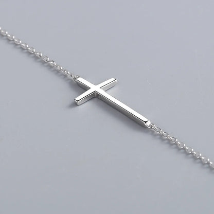 Wholesale Basic Retro Cross Sterling Silver Necklace