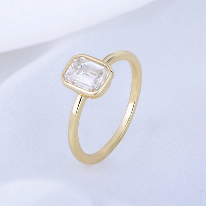 Wholesale Basic Square Sterling Silver Zircon Rings