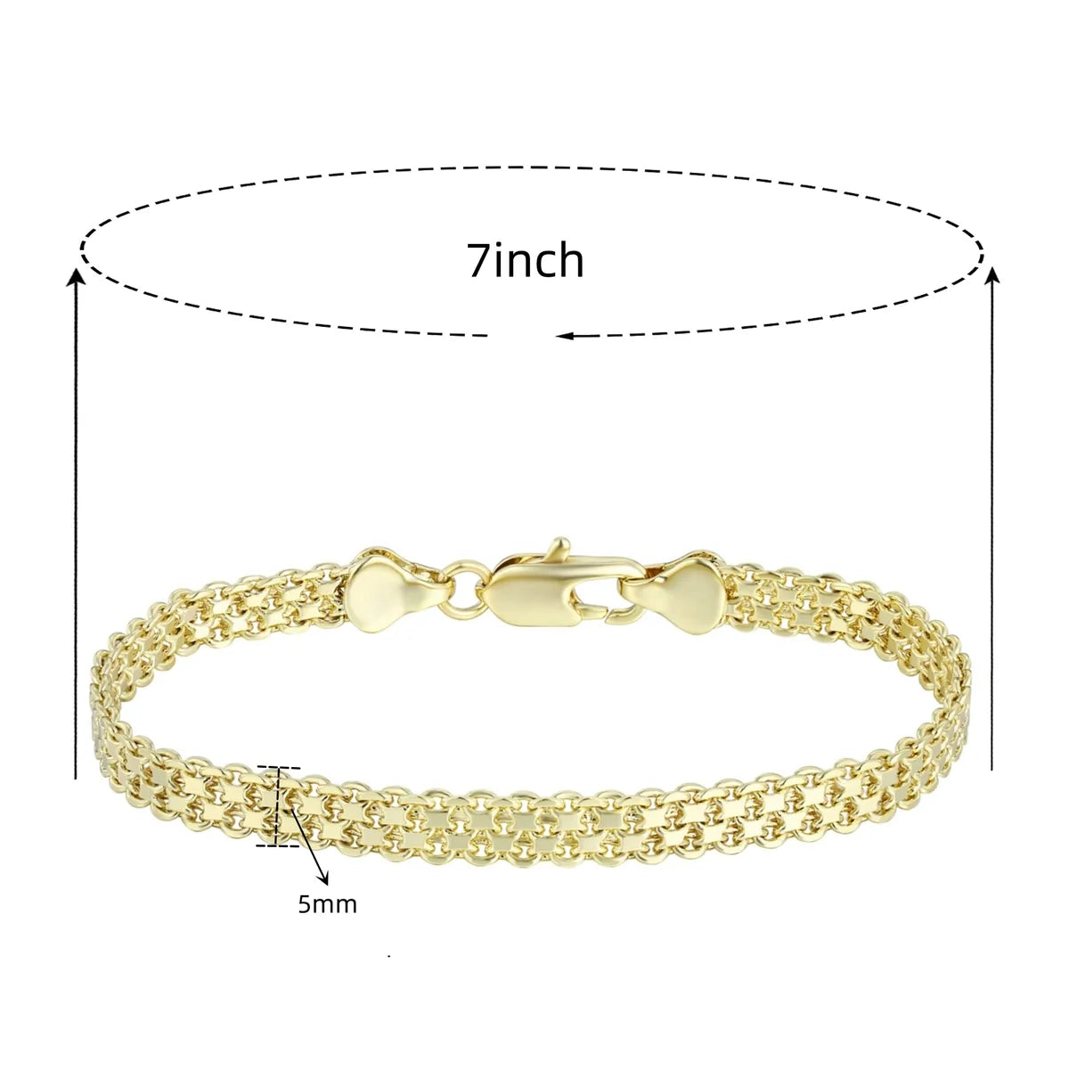 Wholesale Casual Classic Style Round Brass Inlay 18K Gold Plated Zircon Bracelets