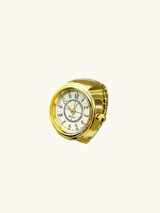 Casual Simple Style Clock Alloy Plating Unisex Rings