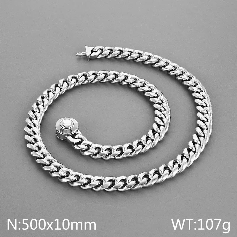 Wholesale Jewelry Casual Simple Style Geometric Titanium Steel Rhinestones 18K Gold Plated Polishing Inlay Bracelets Necklace