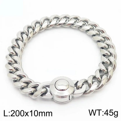 Wholesale Jewelry Casual Simple Style Geometric Titanium Steel Rhinestones 18K Gold Plated Polishing Inlay Bracelets Necklace