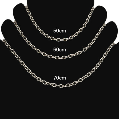 Wholesale Classic Style Commute Solid Color Titanium Steel Necklace