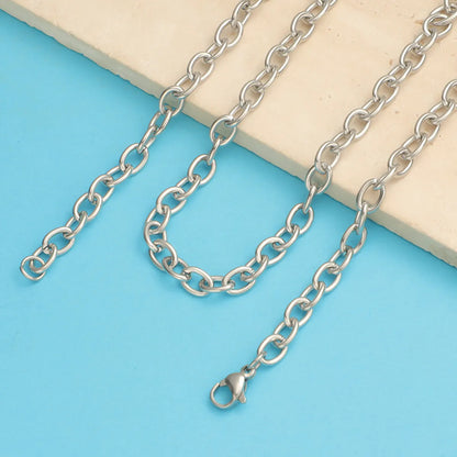 Wholesale Classic Style Commute Solid Color Titanium Steel Necklace